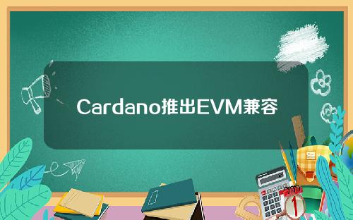Cardano推出EVM兼容侧链工具包