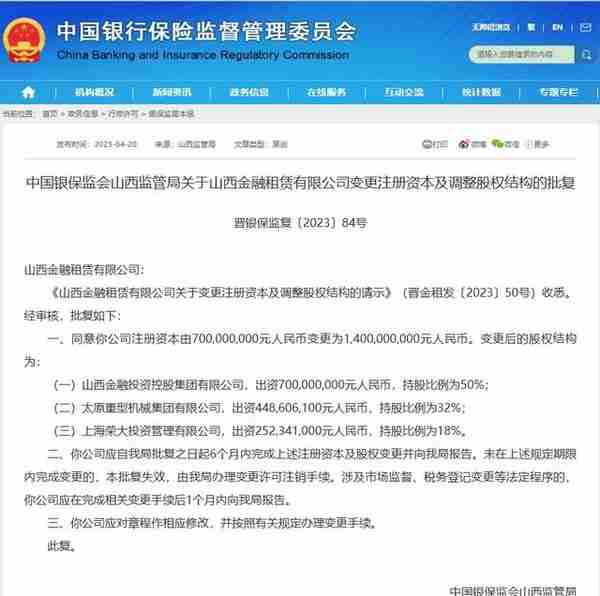 山西金融租赁有限公司股东(山西金融租赁有限公司股东是谁)