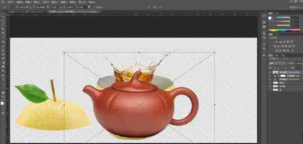 PS创意设计：“甜梨茶壶”的简单制作方法