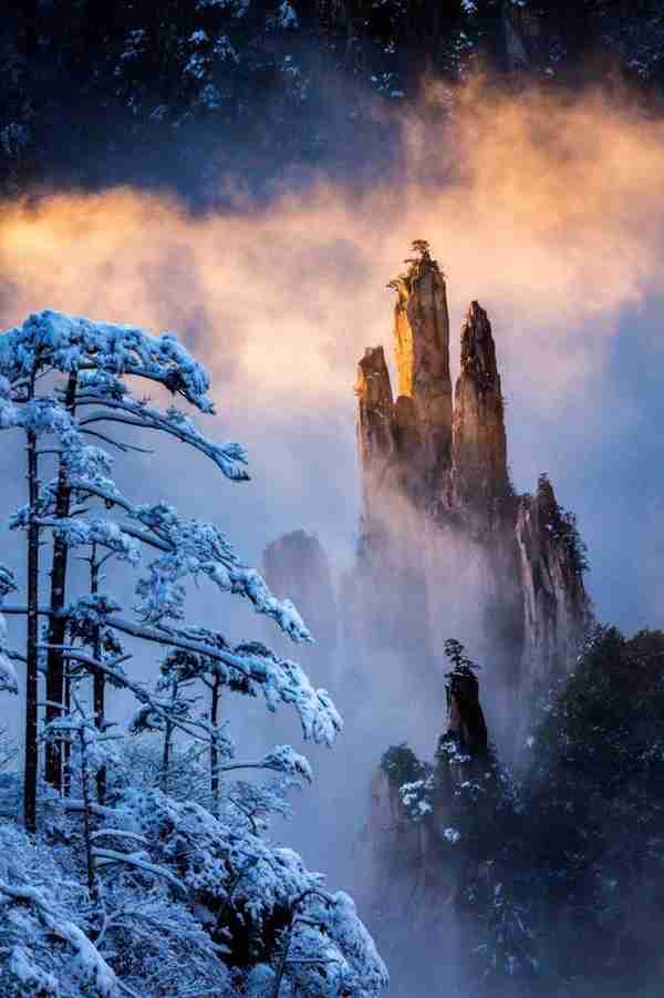 看雪不用去东北？安徽这座神山人少景美，门票便宜，还能泡温泉